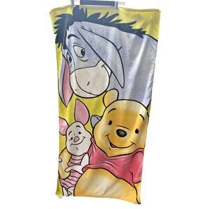 Disney Winnie the Pooh Beach Towel Piglet Eeyore Pool Swim Towel 29 x 56 READ
